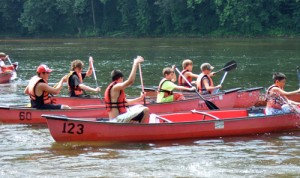 Canoeing at Junior Nature Camp